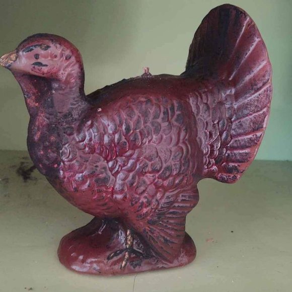 Vintage 7" Tall Turkey Candle - Picture 1 of 8